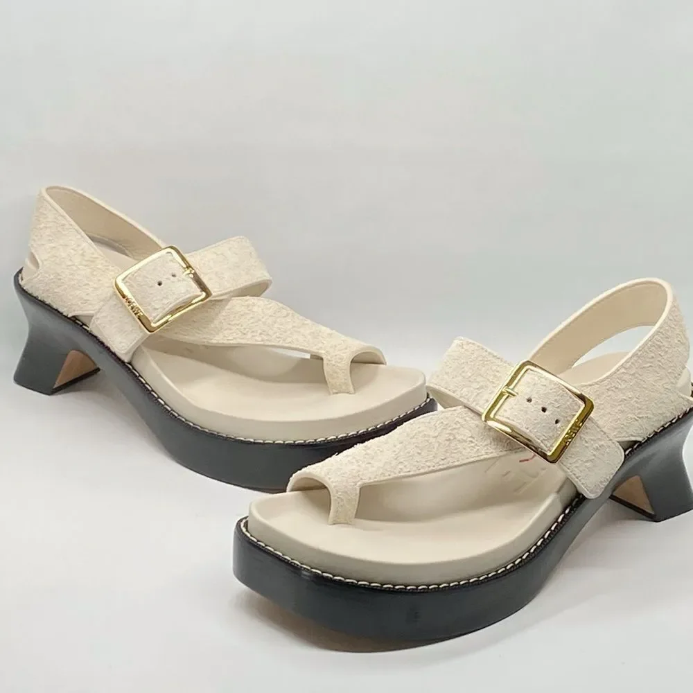 Loewe Ease heel suede sandal size 41 - Picture 6 of 15